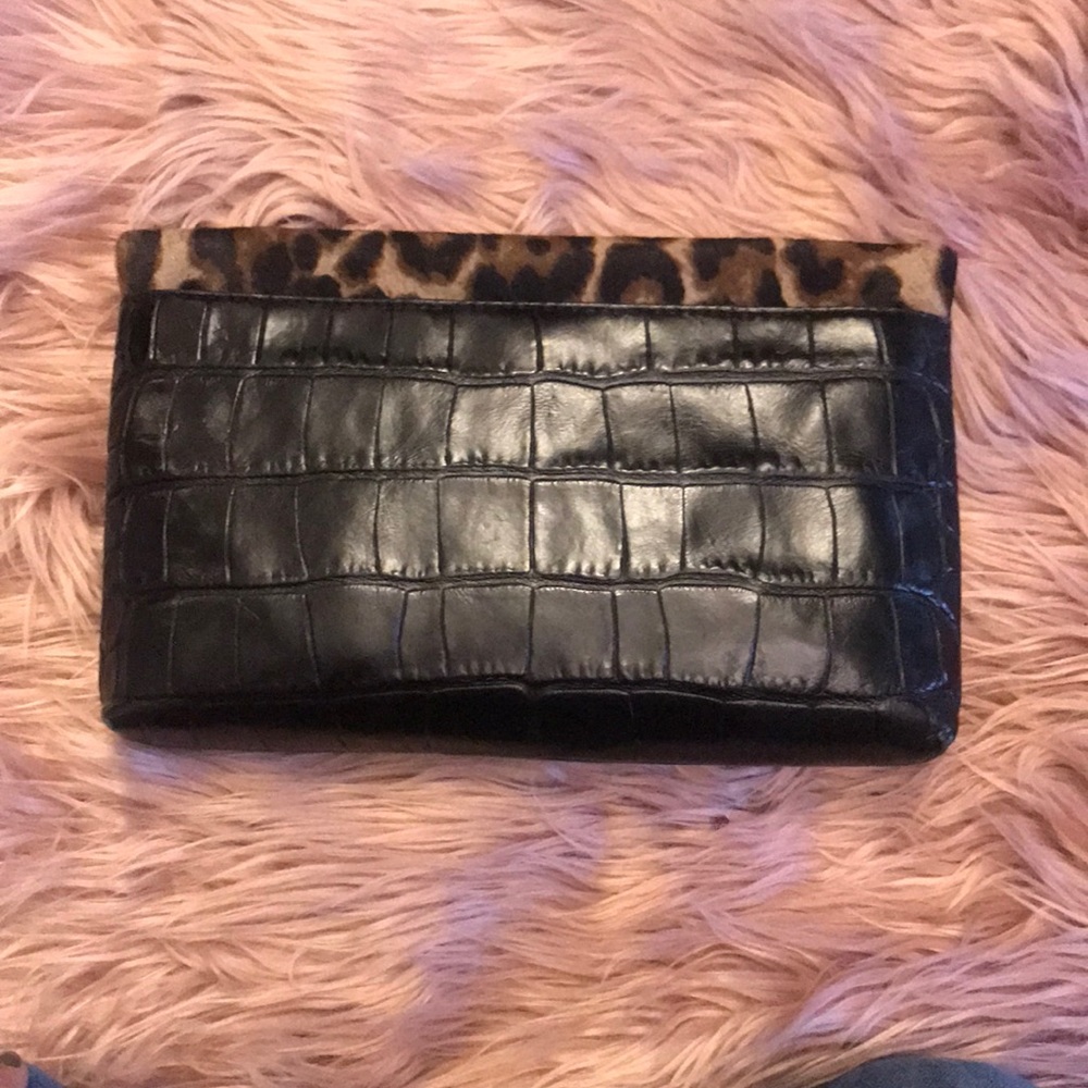 Michael Kors leather leopard print clutch - Picture 3 of 5